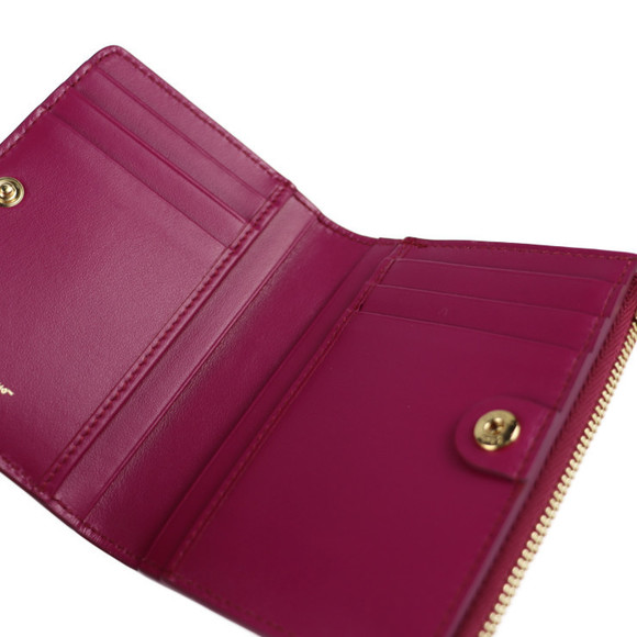 Salvatore Ferragamo Vara Calf Card Case Sangria - Picture 4 of 9